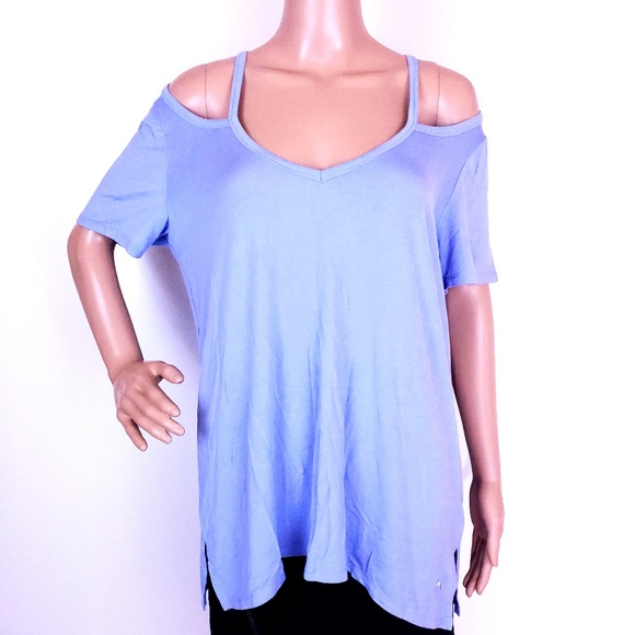 PINK Victoria's Secret Tops - PINK Victoria's Secret Soft Off Shoulder